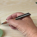 Load image into Gallery viewer, Personalized Wood & Stainless Steel Ballpoint Pen – Custom Engraved Dark or Light Wood Finish Krevana Personalized Wood & Stainless Steel Ballpoint Pen – Custom Engraved Dark or Light Wood Finish
