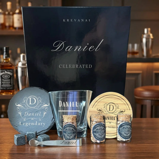 Personalized Whisky Smoker Gift Set | Engraved Whisky Gift for Men | Birthday & Christmas Krevana Personalized Whisky Smoker Gift Set | Engraved Whisky Gift for Men | Birthday & Christmas