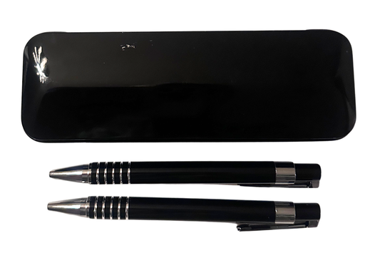 Personalised Pen and Pencil Set with Engraved Metal Case