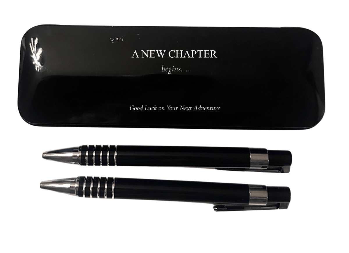 Personalised Pen and Pencil Set with Engraved Metal Case