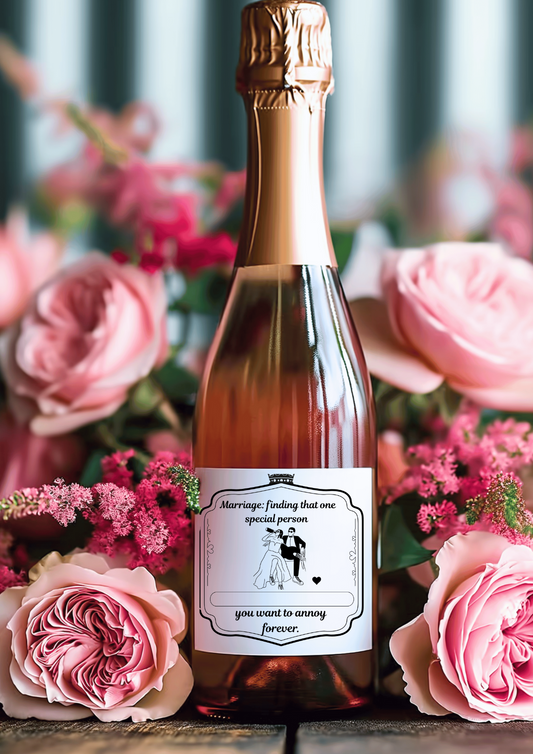 Funny Annyversary Bottle Label – Hilarious Gift for Wine, Champagne Whiskey, or Beer Lovers – Perfect for Birthdays & Gag Gifts"
