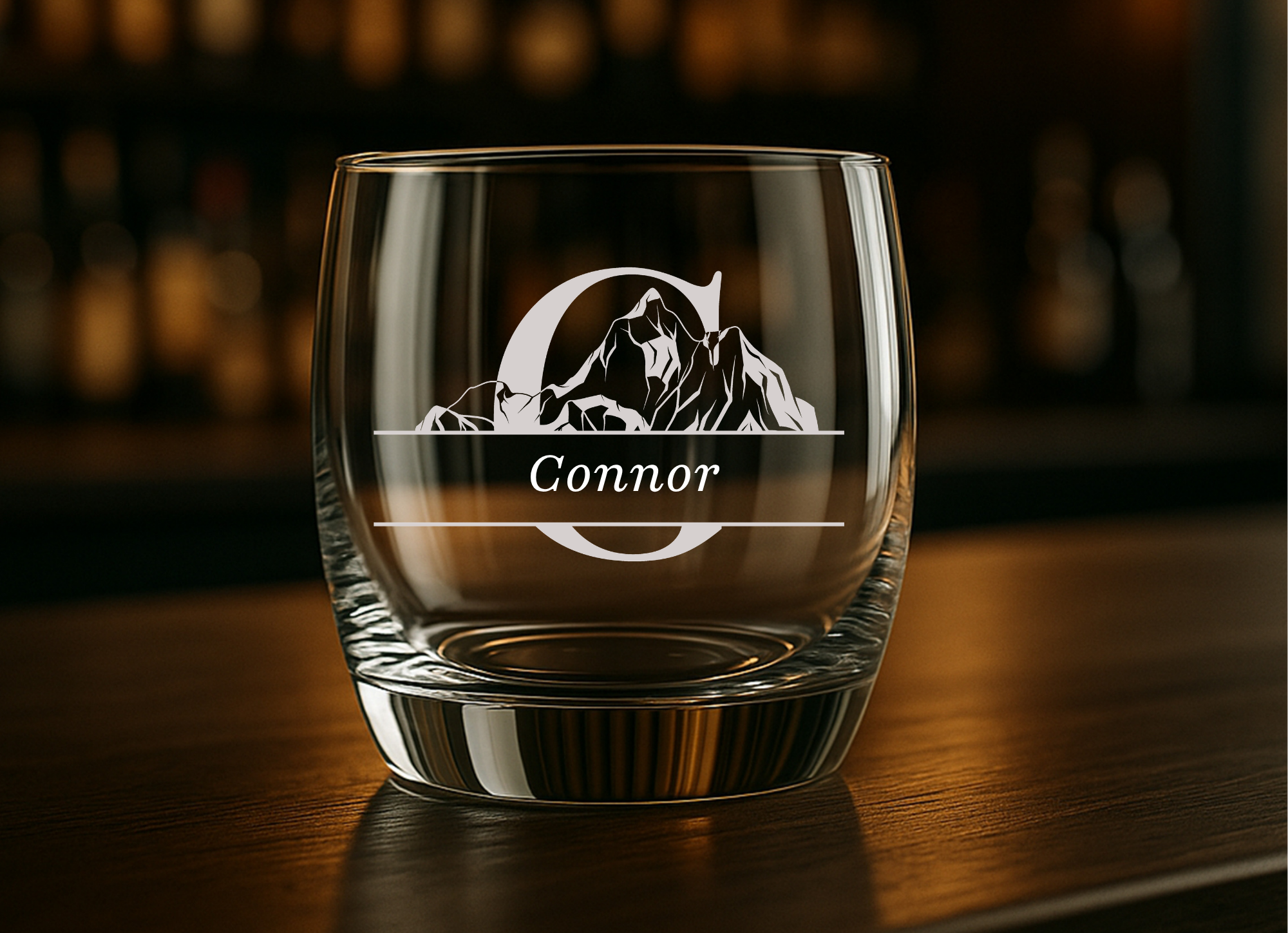 Personalised Curved Whiskey Tumbler