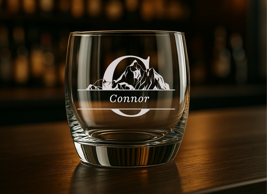 Personalised Curved Whiskey Tumbler