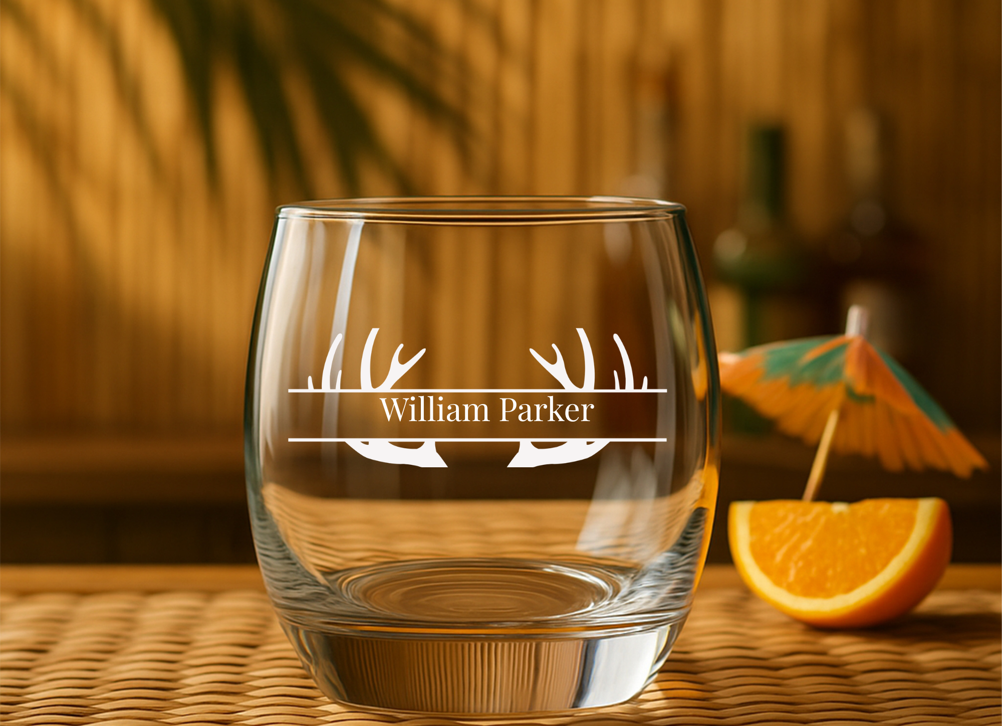 Personalised Curved Whiskey Tumbler