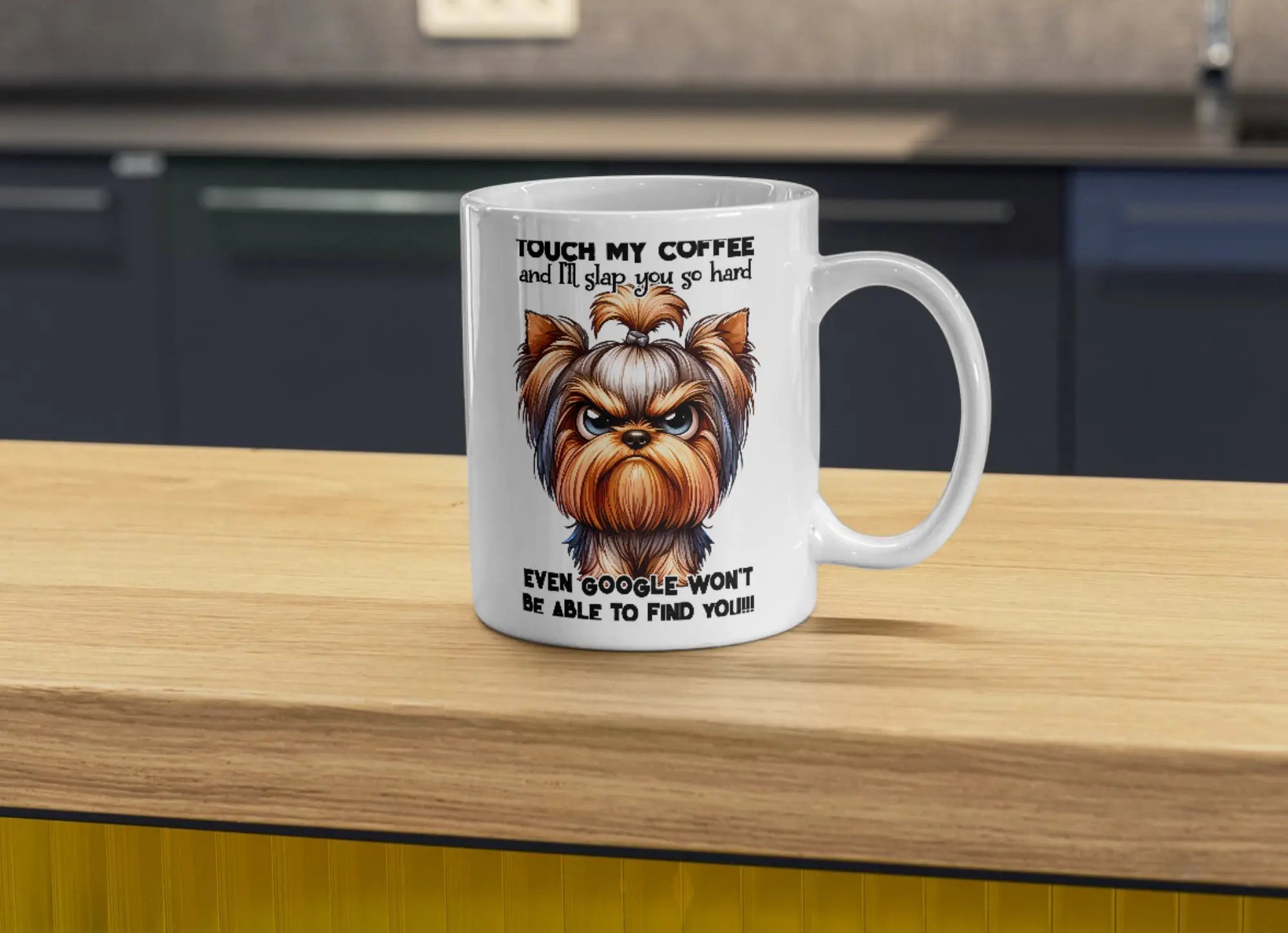 Funny Dog Coffee Mug – “Touch My Coffee and I’ll Slap You So Hard” | Angry Dog Design | Gift for Coffee Lovers & Dog Owners Krevana Funny Dog Coffee Mug – “Touch My Coffee and I’ll Slap You So Hard” | Angry Dog Design | Gift for Coffee Lovers & Dog Owners