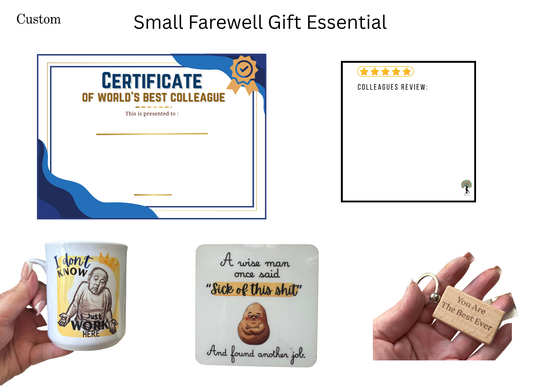 Funny Leaving Gift Box for Colleague | Personalised World's Best Colleague Set