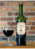 Load image into Gallery viewer, Funny Bottle Label – 3.5x5” Waterproof Self-Adhesive with Gold Frame – Hilarious Gift for Wine, Whiskey & Beer Lovers.
