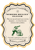 Load image into Gallery viewer, Funny Bottle Label – 3.5x5” Waterproof Self-Adhesive with Gold Frame – Hilarious Gift for Wine, Whiskey & Beer Lovers.
