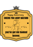 Load image into Gallery viewer, Funny Annyversary Bottle Label – Hilarious Gift for Wine, Champagne Whiskey, or Beer Lovers – Perfect for Birthdays & Gag Gifts"
