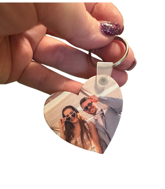 Personalized Double side printed photo keycain, Memory Gift, Gift for Her, Gift for Him, Groomsmen Gifts, Birthday Gift, Anniversary Gifts, Photo Gifts