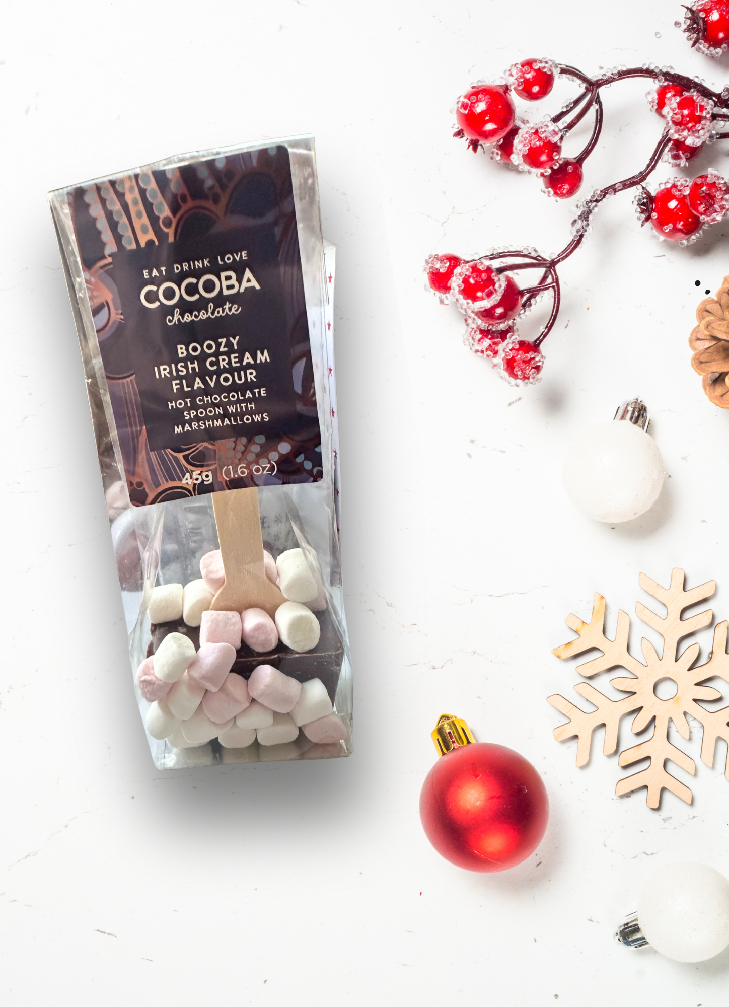 Hot Chocolate Gift Set – Funny Christmas Mug, Irish Cream Flavour Stirring Spoon & Personalised Santa Card | Perfect Festive Gift Krevana Hot Chocolate Gift Set – Funny Christmas Mug, Irish Cream Flavour Stirring Spoon & Personalised Santa Card | Perfect Festive Gift