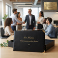 Load image into Gallery viewer, Personalised Farewell Gift for Boss or Manager | Engraved Laser Leather Keepsake with Photo Collage | Custom Leaving Card Krevana Personalised Farewell Gift for Boss or Manager | Engraved Laser Leather Keepsake with Photo Collage | Custom Leaving Card
