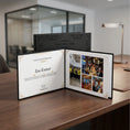 Load image into Gallery viewer, Personalised Colleague Leaving Card | Engraved Black Gold Laser Leather Keepsake with Photo Collage | Custom Farewell Gift Krevana Personalised Colleague Leaving Card | Engraved Black Gold Laser Leather Keepsake with Photo Collage | Custom Farewell Gift
