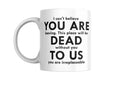 Load image into Gallery viewer, Funny Leaving Gift Mug – “You Are Dead to Us” | Farewell Gift for Coworker | Office Humour Goodbye Mug Krevana Funny Leaving Gift Mug – “You Are Dead to Us” | Farewell Gift for Coworker | Office Humour Goodbye Mug
