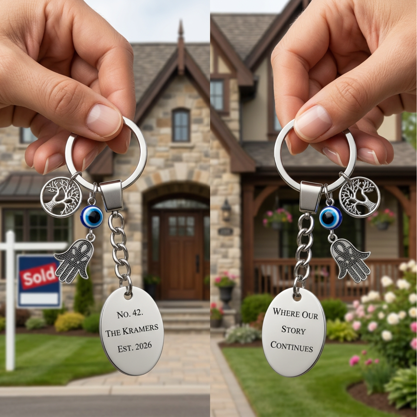 Personalised Stainless Steel Keychain