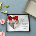 Load image into Gallery viewer, Personalised Wedding Anniversary Gift | Custom Heart Photo Keepsake for Him & Her
