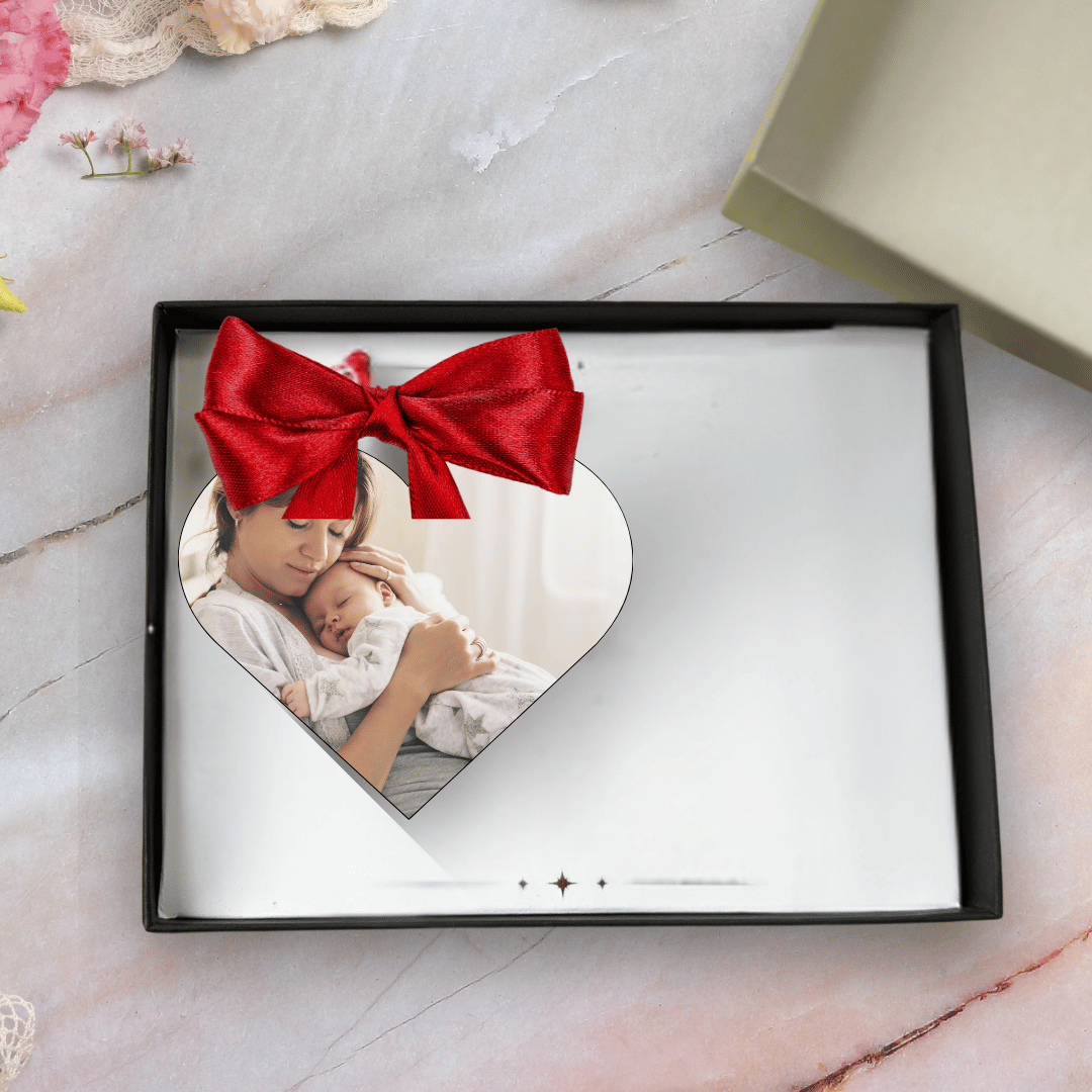 Personalised Mum Photo Gift | Custom Heart Keepsake for Mother's Day, Birthdays & Christmas
