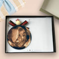 Load image into Gallery viewer, Personalised Pregnancy Scan Keepsake | Custom 3D Ultrasound Photo Ornament with Gift Box

