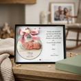 Load image into Gallery viewer, Personalised New Baby Keepsake | Custom Photo Birth Ornament with Luxury Gift Box
