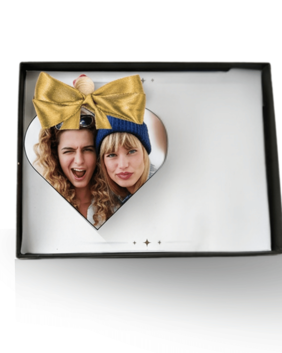 Personalised Best Friend & Work Bestie Gift | Custom Heart Photo Birthday Keepsake with Gift Box