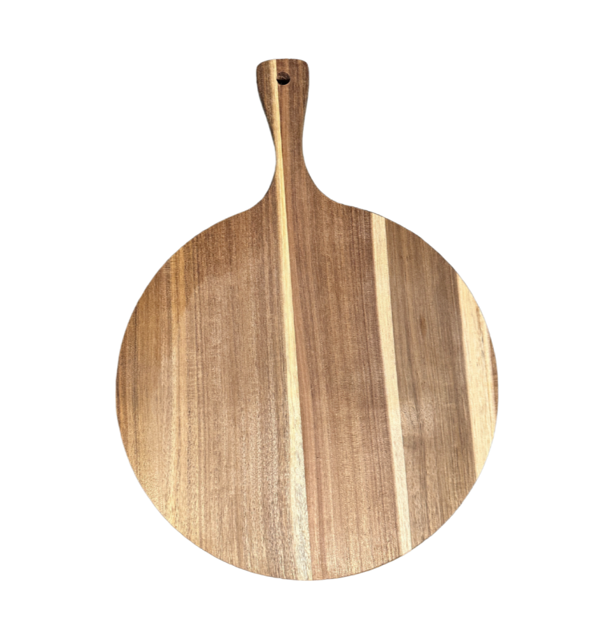 Customizable Laser Engrave Acacia Chopping Board/ Serving tray/ Pizza Tray, Wedding Gift, Birthday Gift, Gift for Her, Gift for Him.