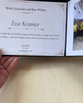 Load and play video in Gallery viewer, Personalised Farewell Gift for Boss or Manager | Engraved Laser Leather Keepsake with Photo Collage | Custom Leaving Card

