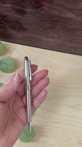 Load and play video in Gallery viewer, Personalized Silver Ballpoint Pen – Custom Engraved Luxury Writing Instrument with Gift Box
