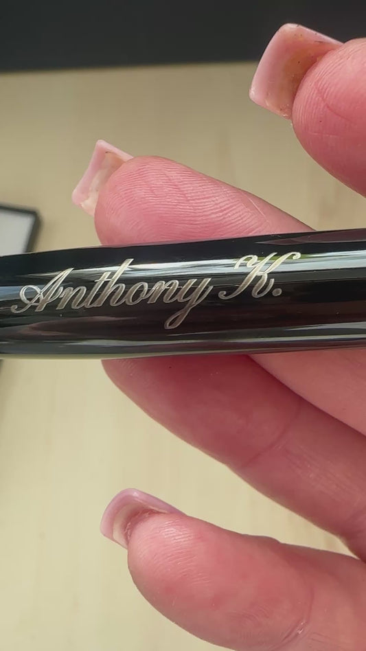 Luxury Black Ballpoint Pen – Sleek Metal Writing Pen for Office, Business & Gift