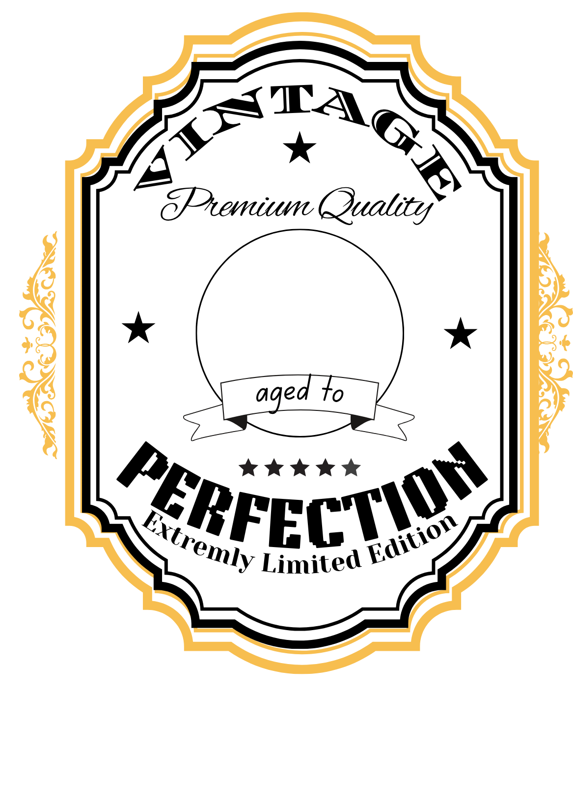 Funny Bottle Label – 3.5x5” Waterproof Self-Adhesive with Gold Frame – Hilarious Gift for Wine, Whiskey & Beer Lovers