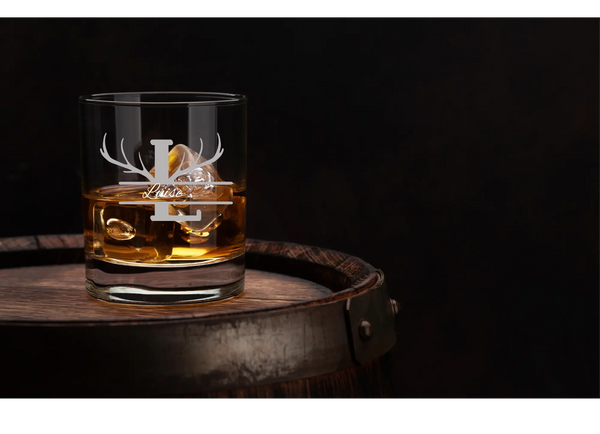EngravedOld Fasion Whiskey Glass - 220ml. Krevana EngravedOld Fasion Whiskey Glass - 220ml.