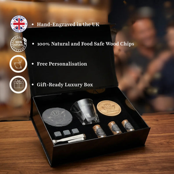 Personalized Whisky Smoker Gift Set | Engraved Whisky Gift for Men | Birthday & Christmas Krevana Personalized Whisky Smoker Gift Set | Engraved Whisky Gift for Men | Birthday & Christmas