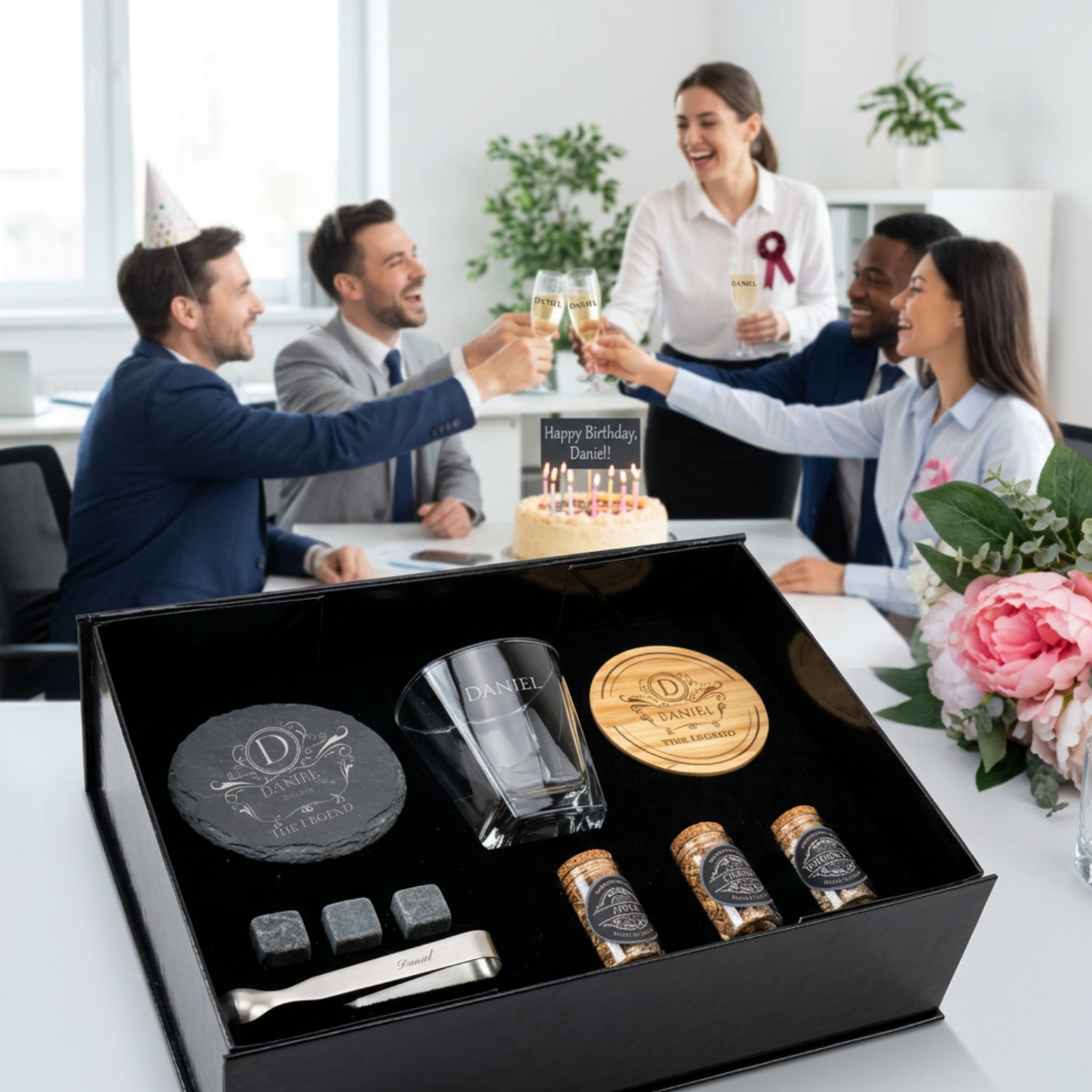 Personalised Whisky Smoker Gift Set | Engraved Whisky Gift for Men | Birthday & Christmas