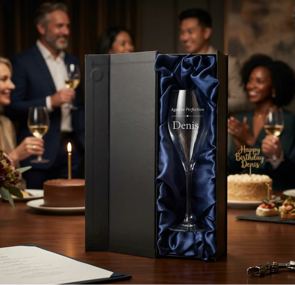 Personalized Birthday Wine Glass | Engraved Milestone Birthday Gift | Luxury Silk Gift Box Krevana Personalized Birthday Wine Glass | Engraved Milestone Birthday Gift | Luxury Silk Gift Box