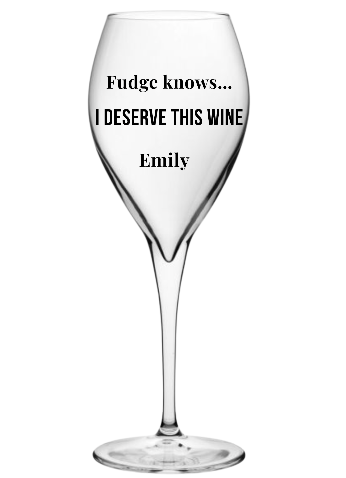 Personalised Funny Wine Glass Gift