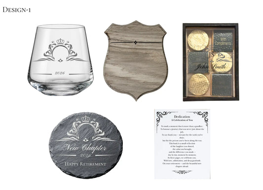 Personalised Luxury Retirement Gift Set — Wooden Shadow Box with Engraved Glass, Artisan Chocolates & Fine Art Card UK Krevana Personalised Luxury Retirement Gift Set — Wooden Shadow Box with Engraved Glass, Artisan Chocolates & Fine Art Card UK