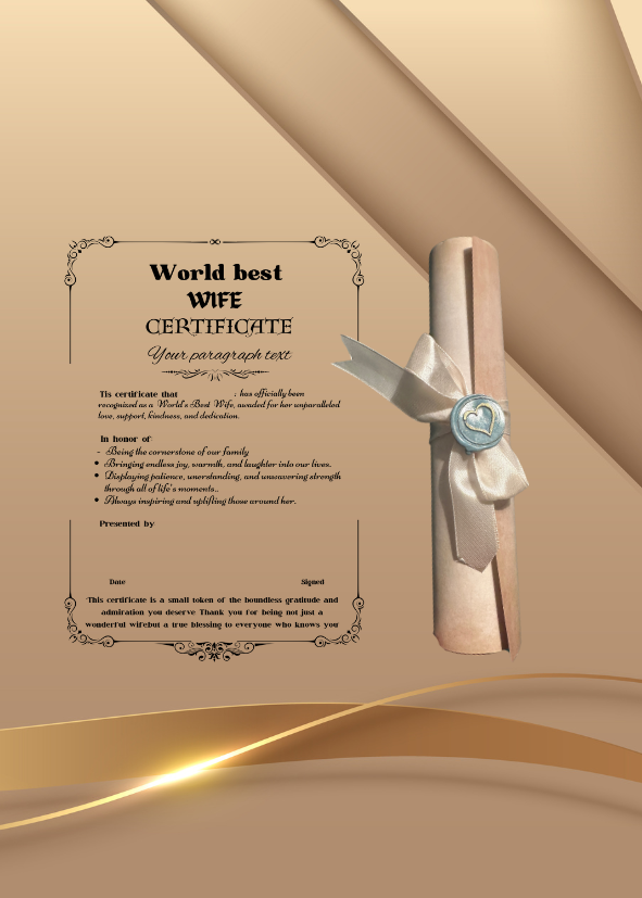 World Best Certificate, Mother's Day gift, Birthday Gift, Father Day Gift, Funny Certificate,