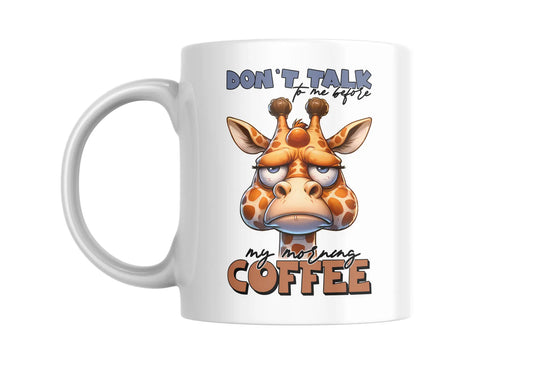 Funny Coffee Mug – “Don’t Talk to Me Before My Morning Coffee” | Grumpy Giraffe Design | Gift for Coffee Lovers (11oz / 15oz) Krevana Funny Coffee Mug – “Don’t Talk to Me Before My Morning Coffee” | Grumpy Giraffe Design | Gift for Coffee Lovers (11oz / 15oz)